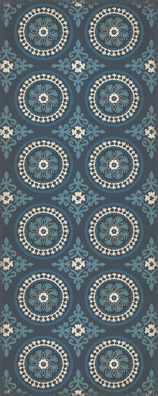 Pattern 43 Zen - vinyl floor cloth sizes 30x75, 36x90