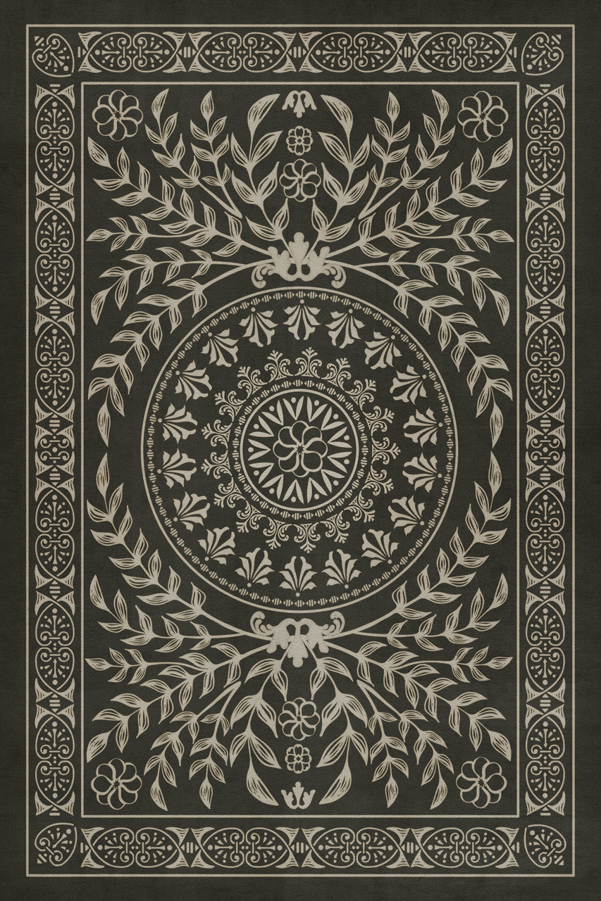 Pattern 40 Villa Lante - vinyl floor cloth, Image for all rectangle sizes