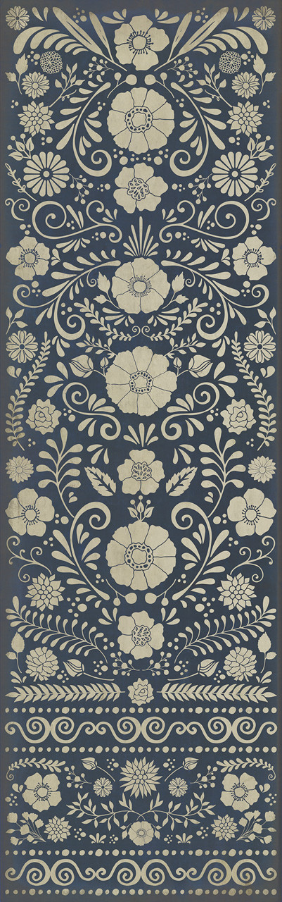 Pattern 36 Parker - vinyl floor cloth sizes 24x77, 30x96, 26x83, 36x115