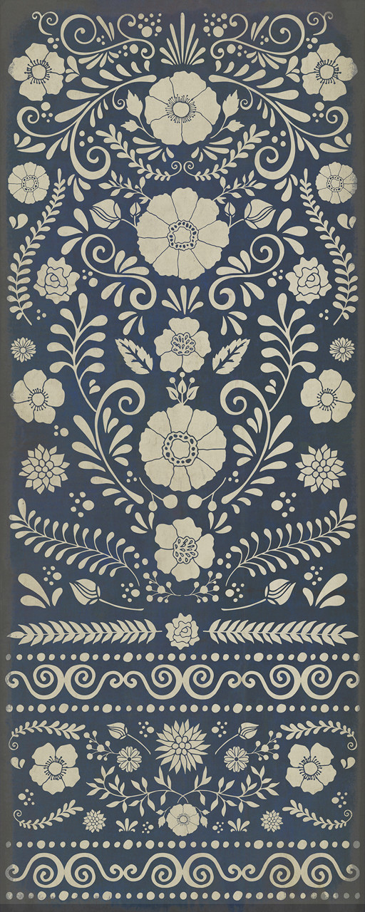 Pattern 36 Parker - vinyl floor cloth sizes 30x75, 36x90