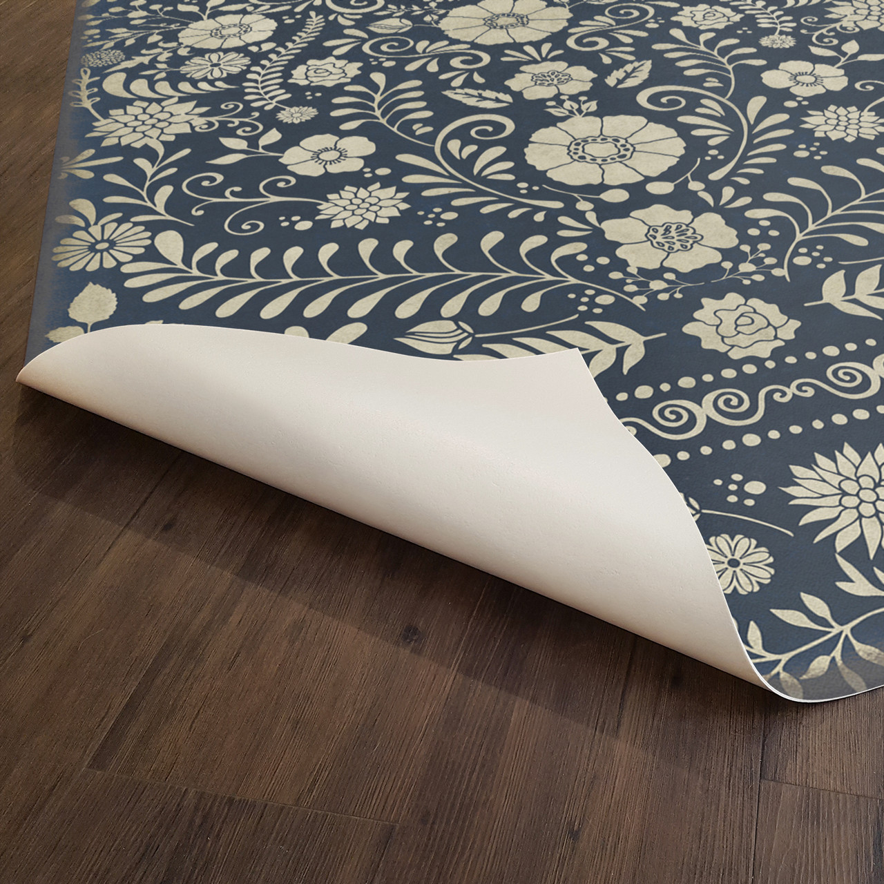 Pattern 36 Parker - vinyl floor cloth underside