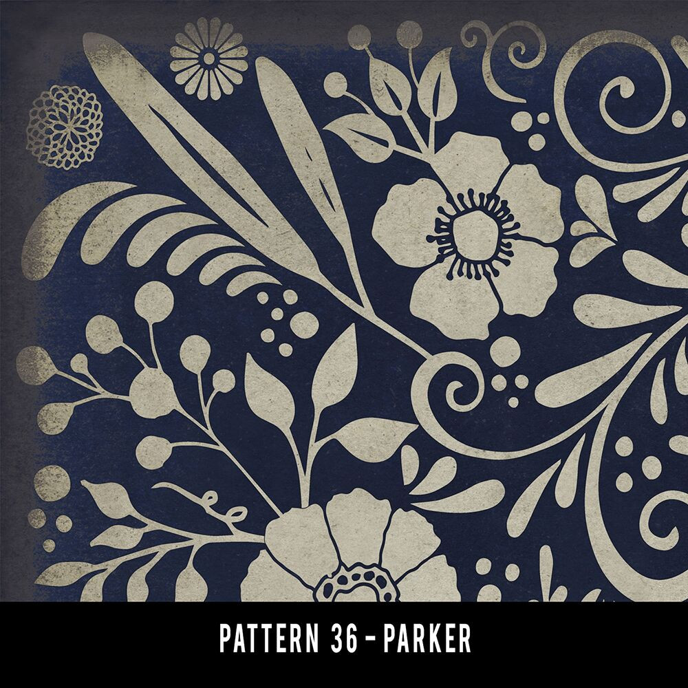 Pattern 36 Parker - vinyl floor cloth swatch sample