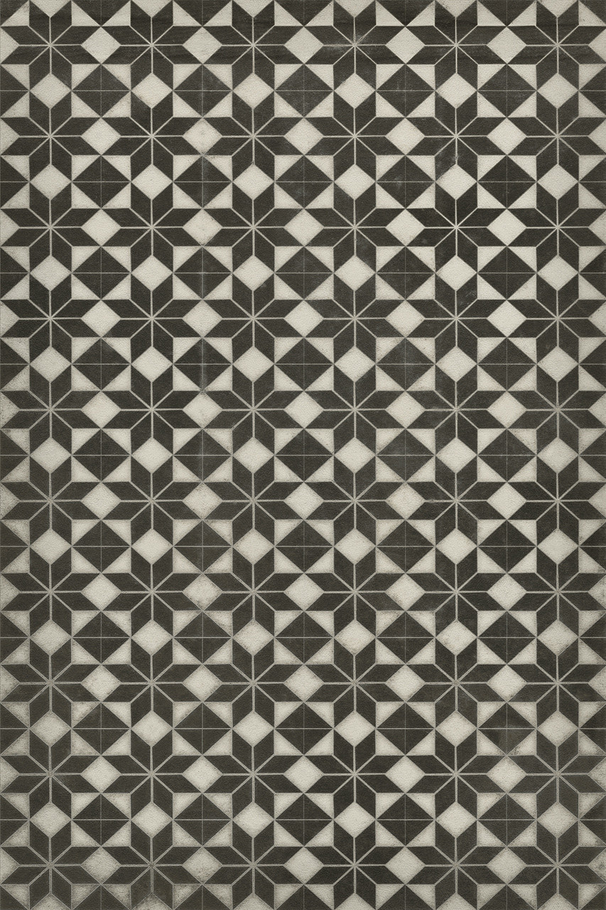 Pattern 20 Stargazer (no border) - vinyl floor cloth sizes 20x30, 24x36, 30x44, 38x56