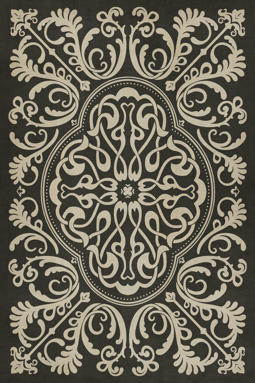 Pattern 39 Blackjack - vinyl floor cloth, Image for all rectangle sizes