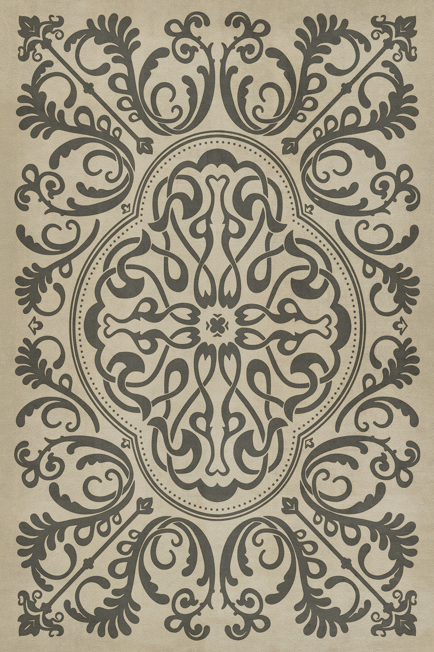 Pattern 39 Crazy Eights - vinyl floor cloth, Image for all rectangle sizes 