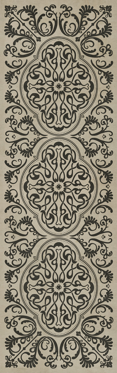 Pattern 39 Texas Hold'em - vinyl floor cloth sizes 24x77, 30x96, 26x83, 36x115