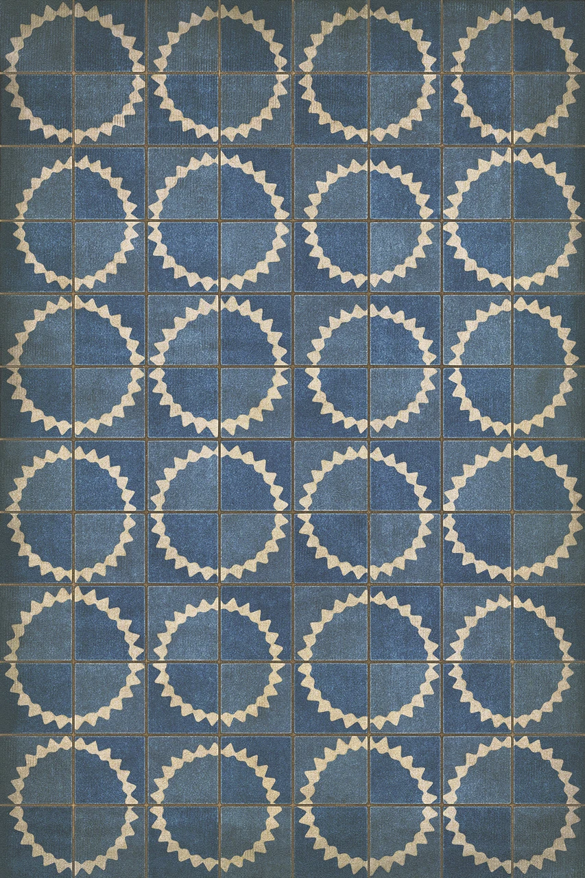 Pattern 46 Empty Spaces - vinyl floor cloth sizes 20x30, 24x36, 30x44, 38x56, 52x76, 70x102