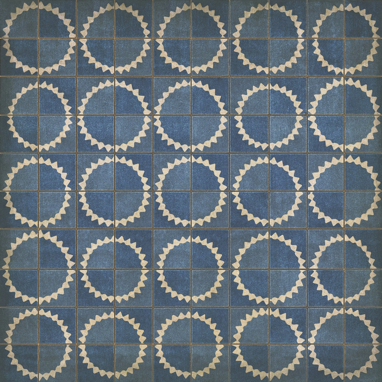Pattern 46 Empty Spaces - vinyl floor cloth sizes 60x60, 72x72, 84x84