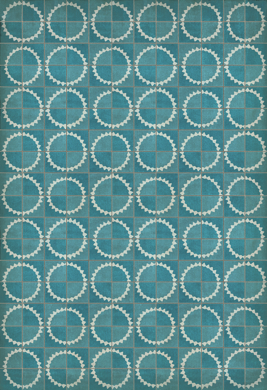 Pattern 46 Stellar - vinyl floor cloth sizes 84x120, 96x140, 120x175