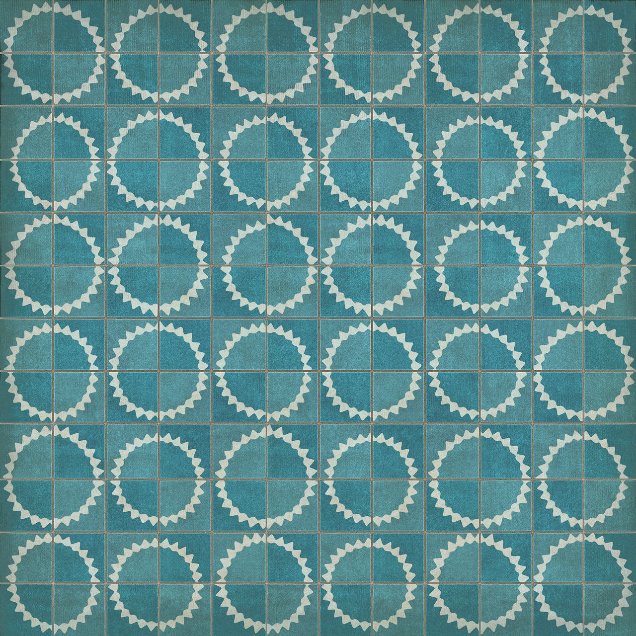 Pattern 46 Stellar - vinyl floor cloth sizes 96x96, 120x120