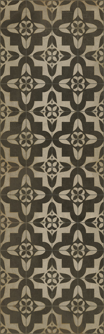 Pattern 33 Boggled - vinyl floor cloth sizes 24x77, 30x96, 26x83, 36x115