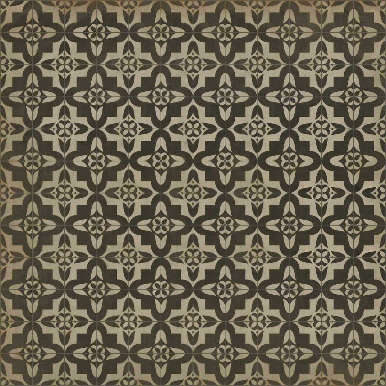 Pattern 33 Boggled - vinyl floor cloth sizes 96x96, 120x120