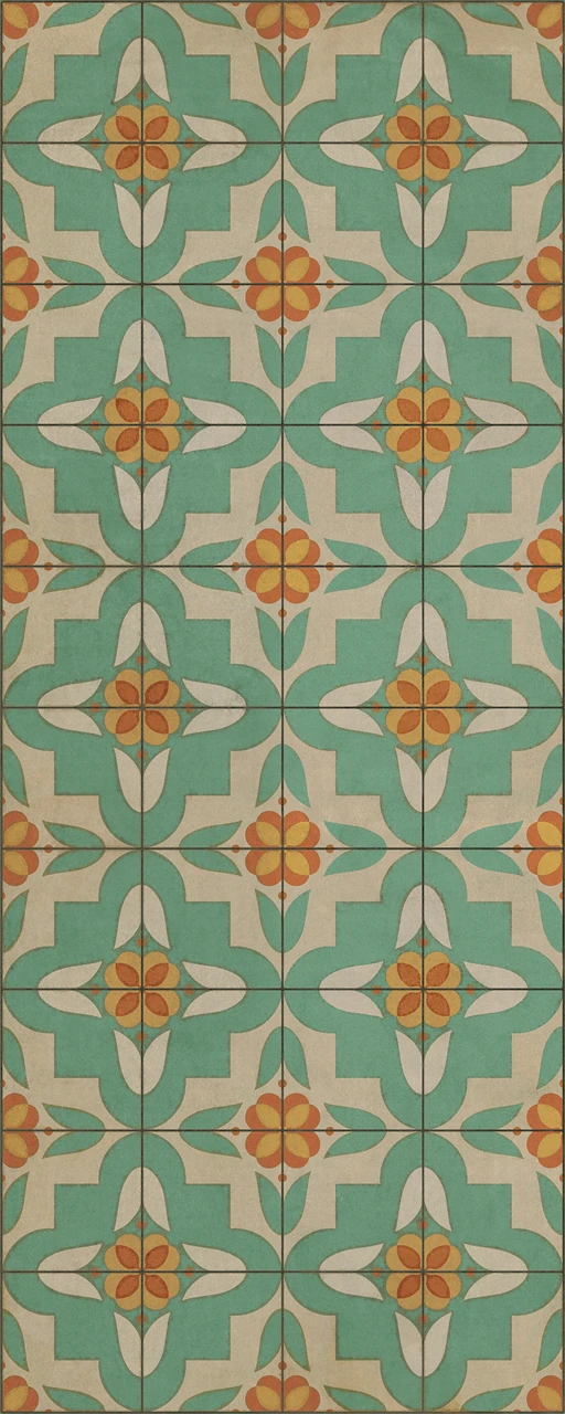 Pattern 33 Dutch - vinyl floor cloth sizes 30x75, 36x90