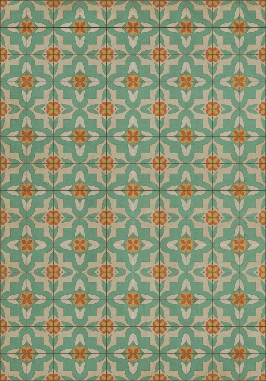 Pattern 33 Dutch - vinyl floor cloth sizes 84x120