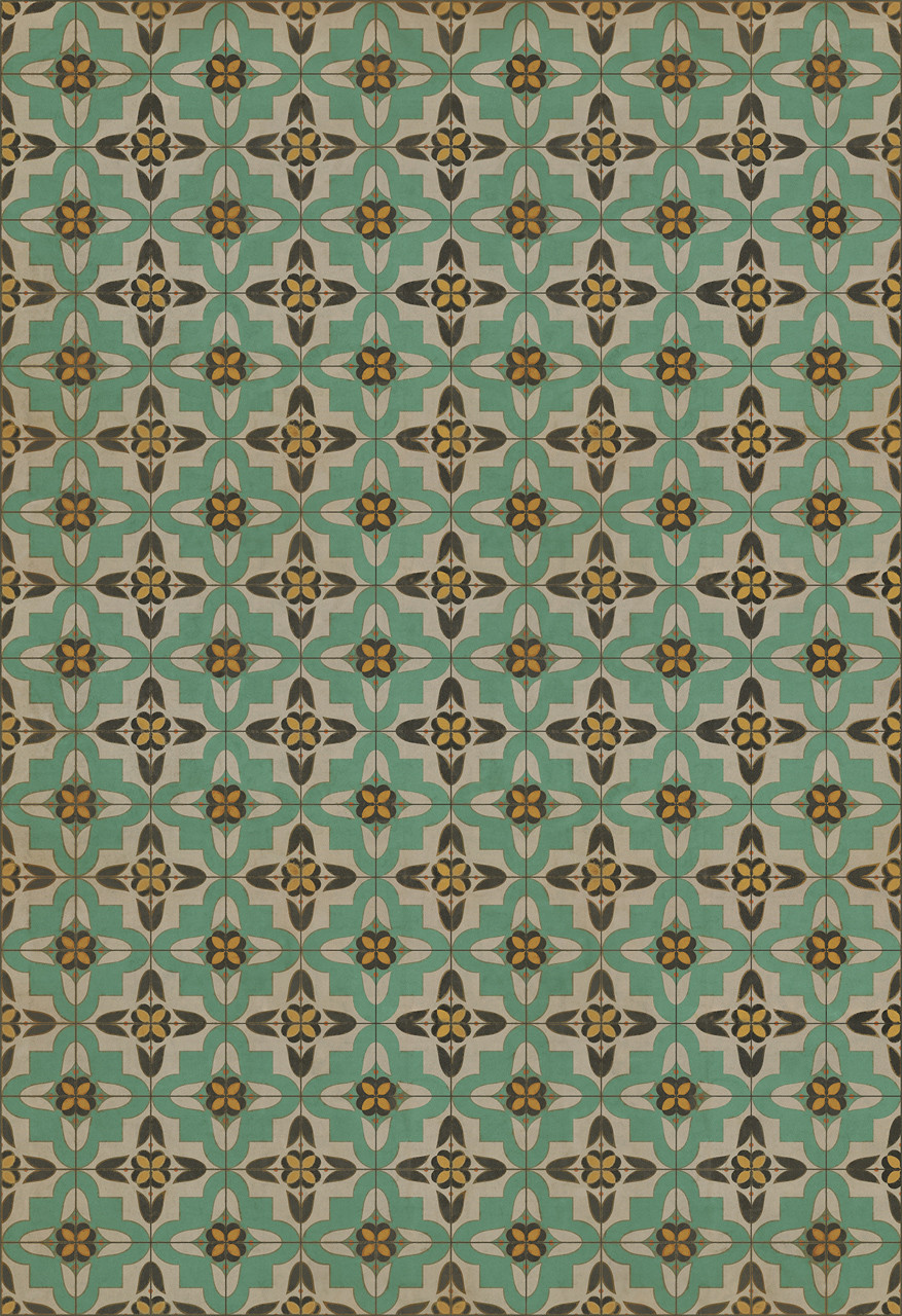 Pattern 33 Passpartou - vinyl floor cloth sizes 96x140, 120x175