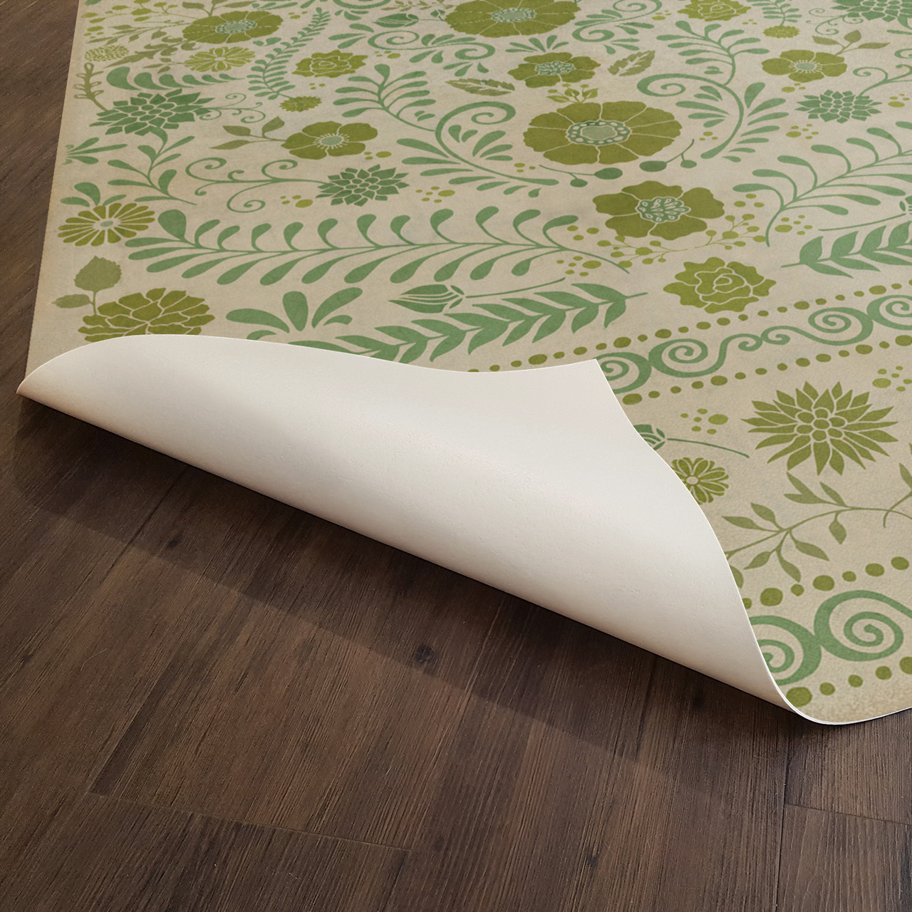 Pattern 36 A Little Hope - vinyl floor cloth underside