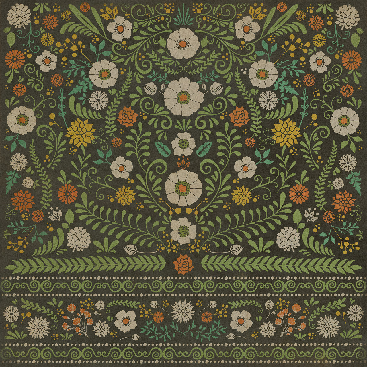 Pattern 36 The Arranger of Disorder - vinyl floor cloth, Image for all square sizes