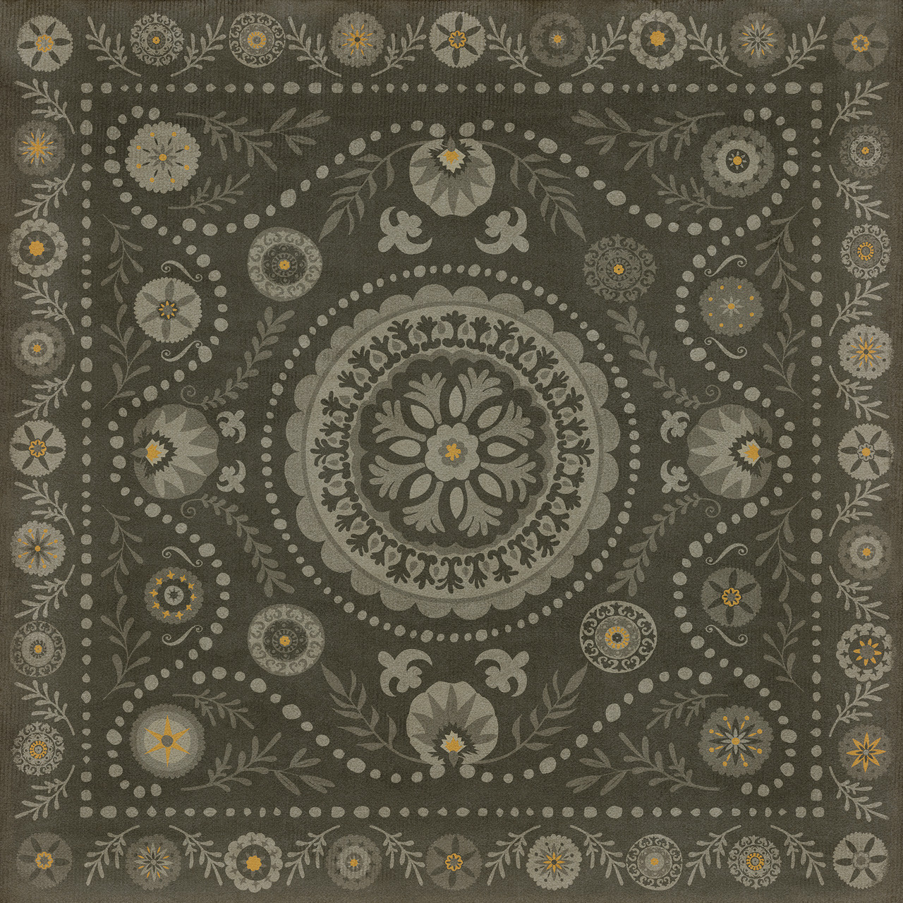Pattern 38 L'etat C'est Moi - vinyl floor cloth, Image for all square sizes
