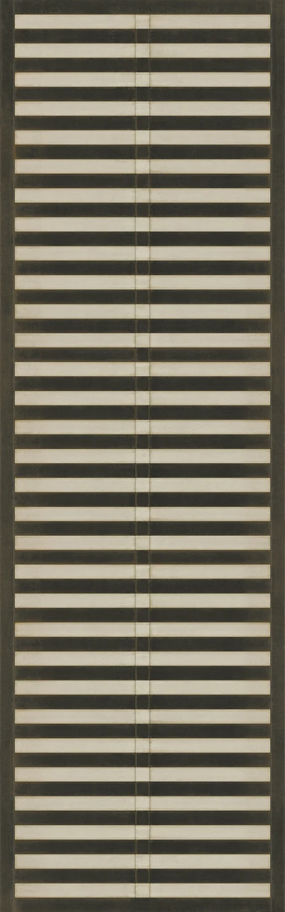 Pattern 18 Mandarin - vinyl floor cloth sizes 24x77, 30x96, 26x83, 36x115