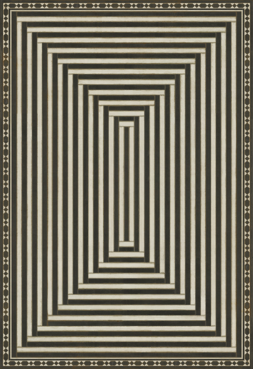 Pattern 18 Mandate of Heaven - vinyl floor cloth sizes 96x140, 120x175