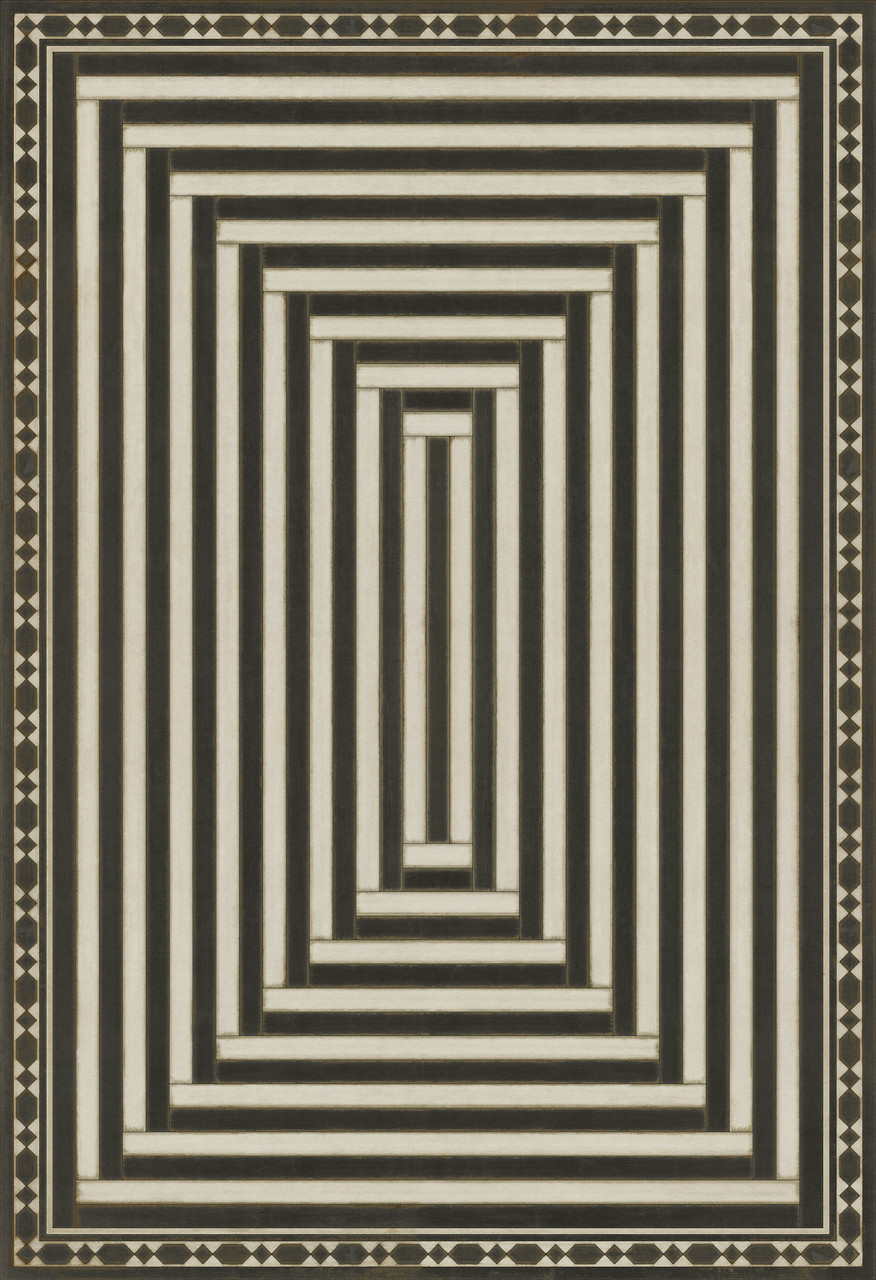 Pattern 18 Mandate of Heaven - vinyl floor cloth sizes 52x76, 70x102