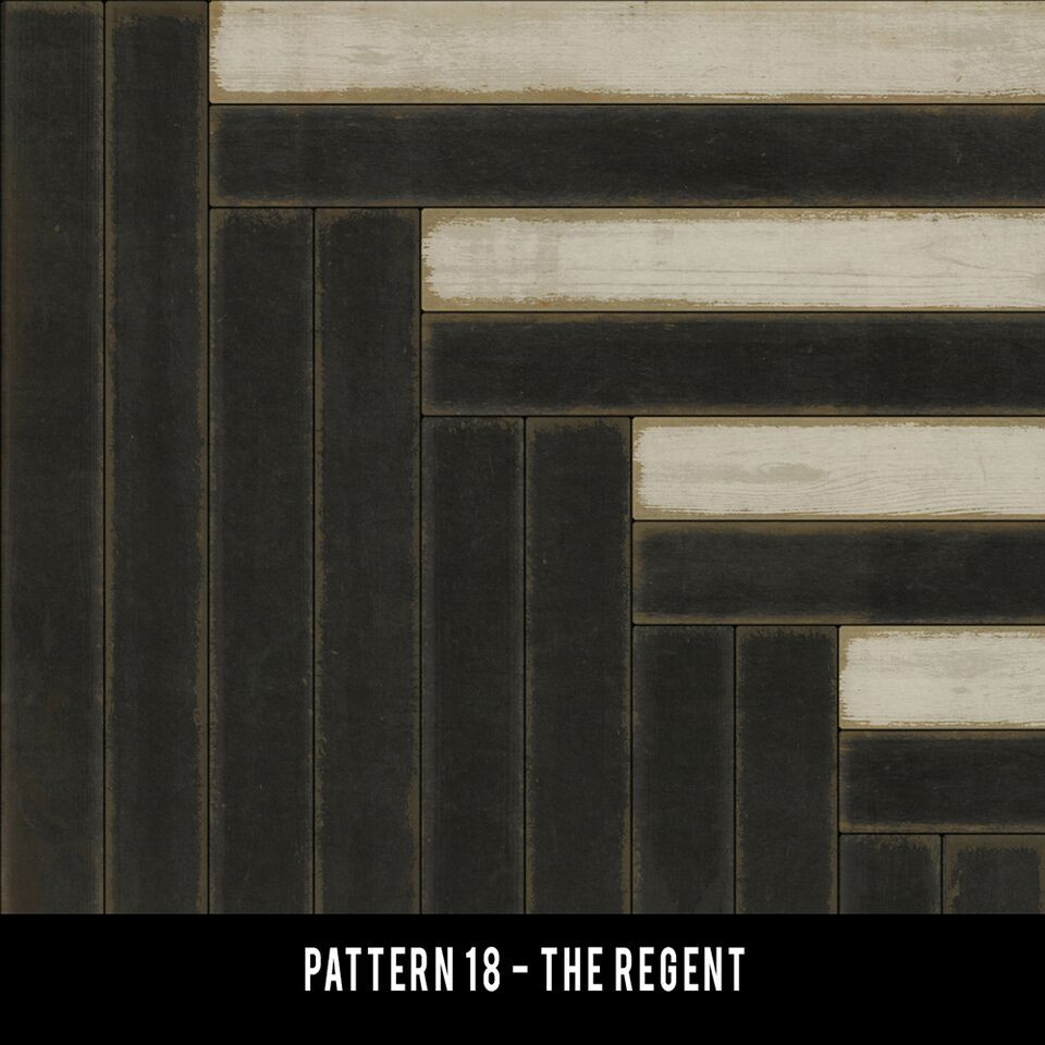 Pattern 18 The Regent - vinyl floor cloth swatch sample