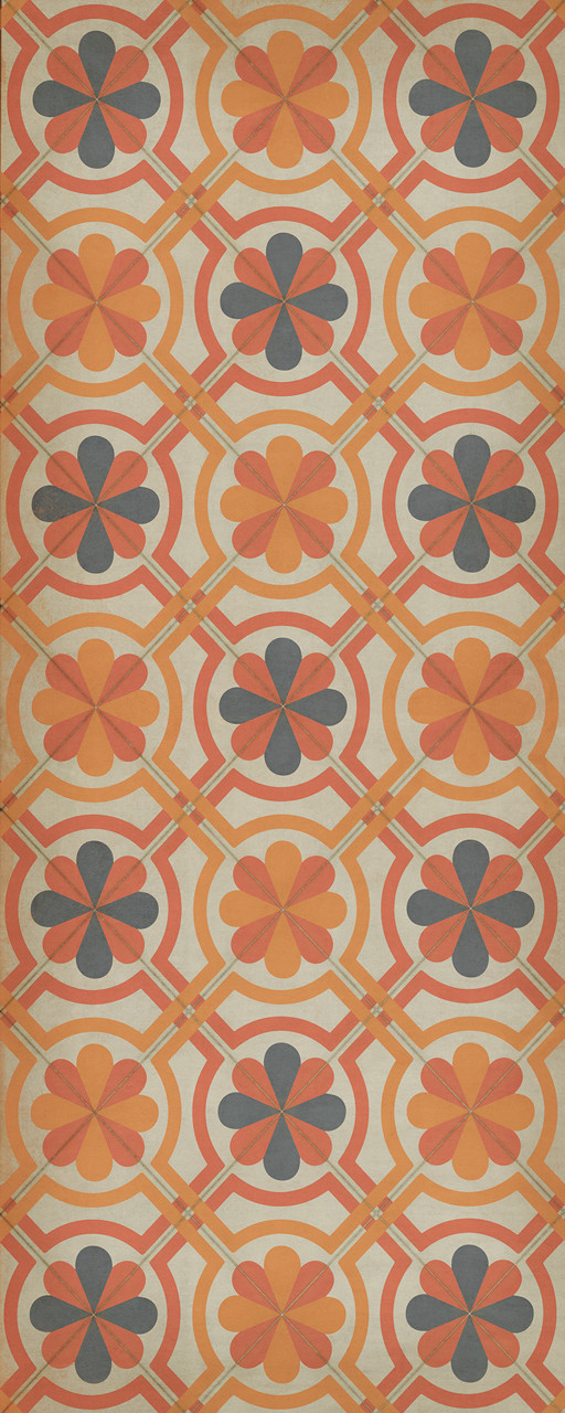 Pattern 19 Galileo - vinyl floor cloth sizes 30x75, 36x90