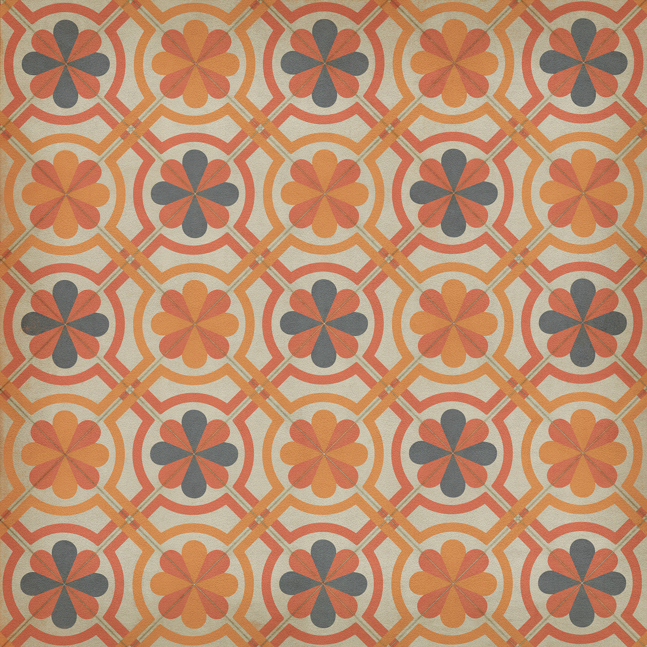 Pattern 19 Galileo - vinyl floor cloth sizes 36x36, 48x48