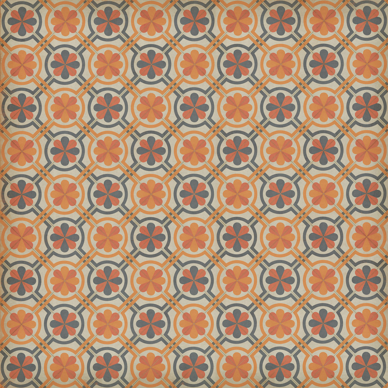 Pattern 19 Newton - vinyl floor cloth sizes 96x96, 120x120