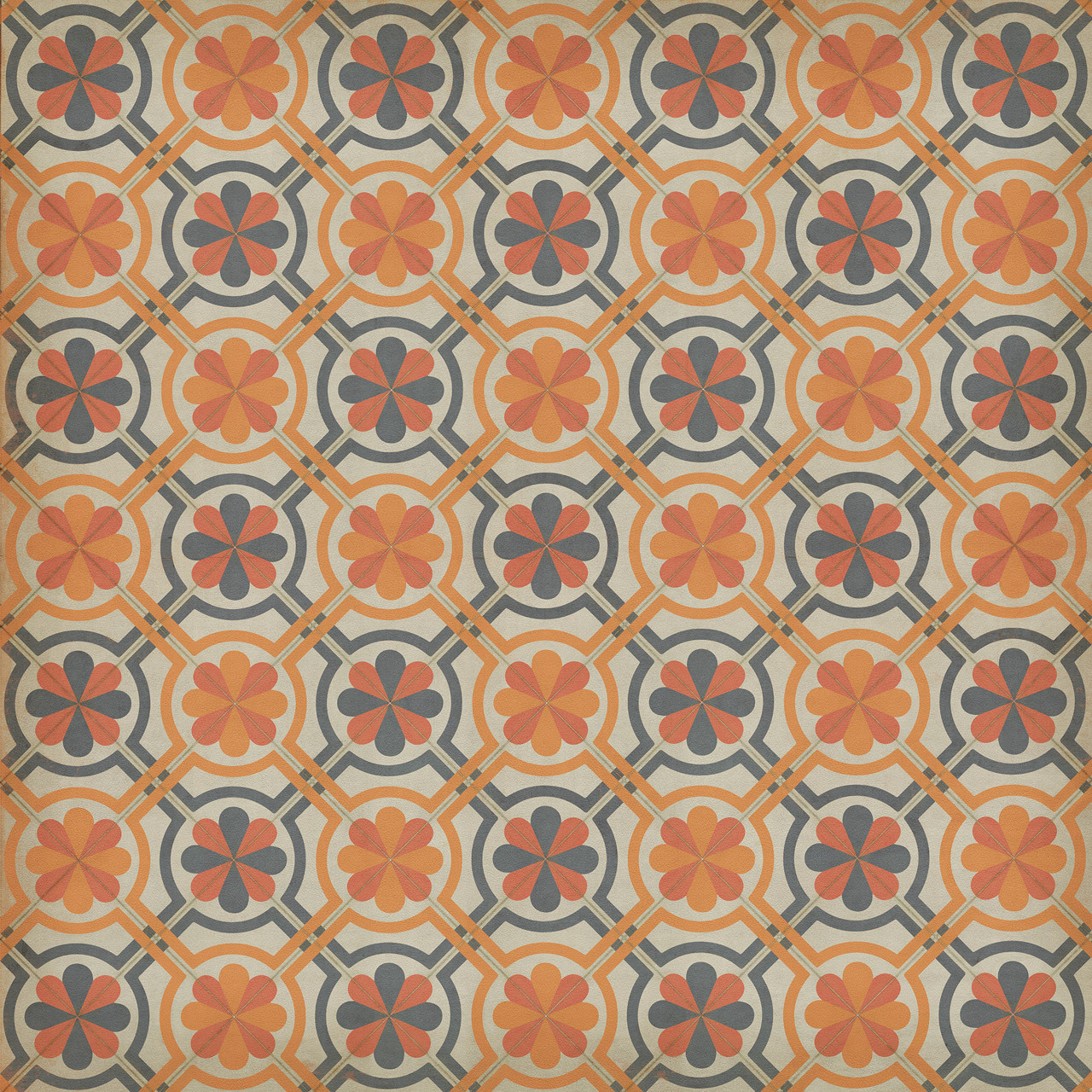 Pattern 19 Newton - vinyl floor cloth sizes 60x60, 72x72, 84x84