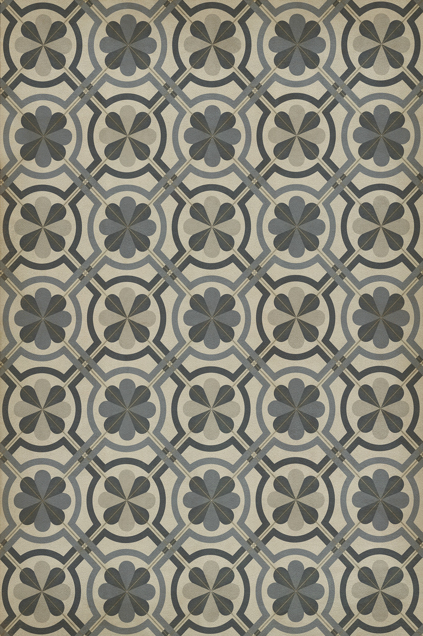 Pattern 19 Madame Curie vinyl floor cloth sizes 20x30, 24x36, 30x44, 38x56, 52x76, 70x102