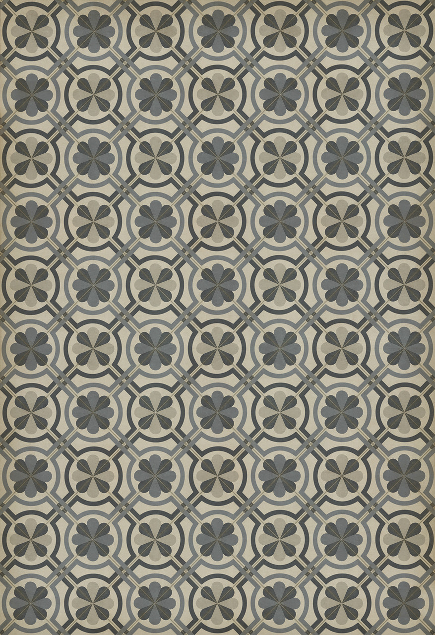Pattern 19 Madame Curie vinyl floor cloth sizes 84x120, 96x140, 120x175