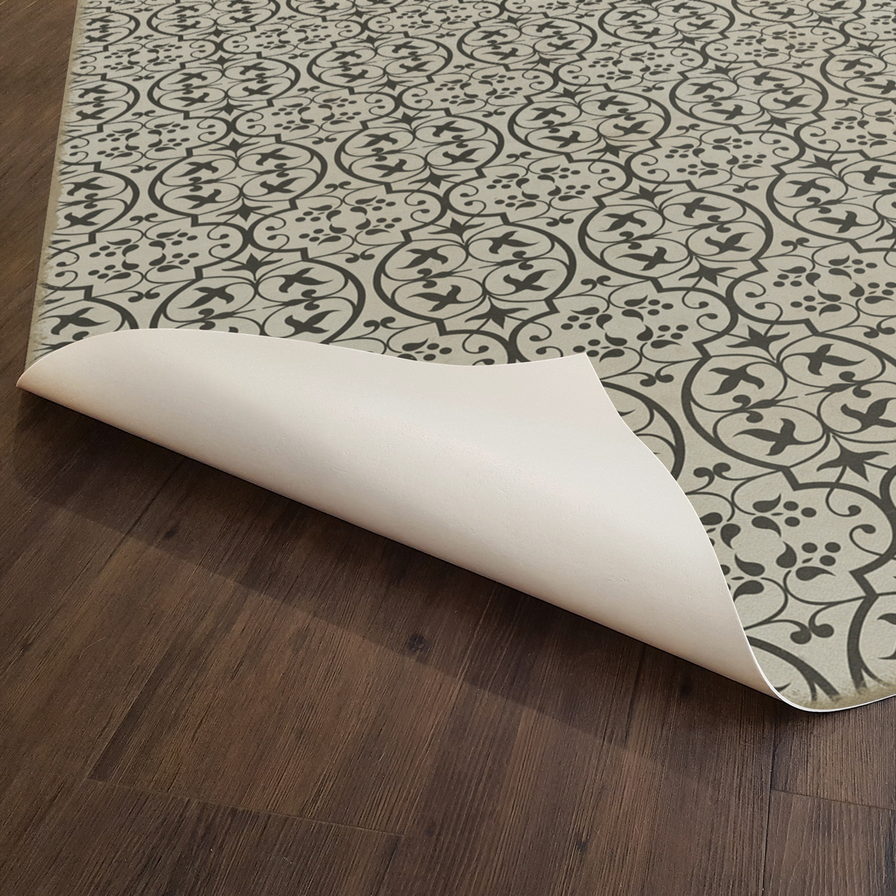 Pattern 51 Sense and Sensibility - vinyl floor cloth underside 