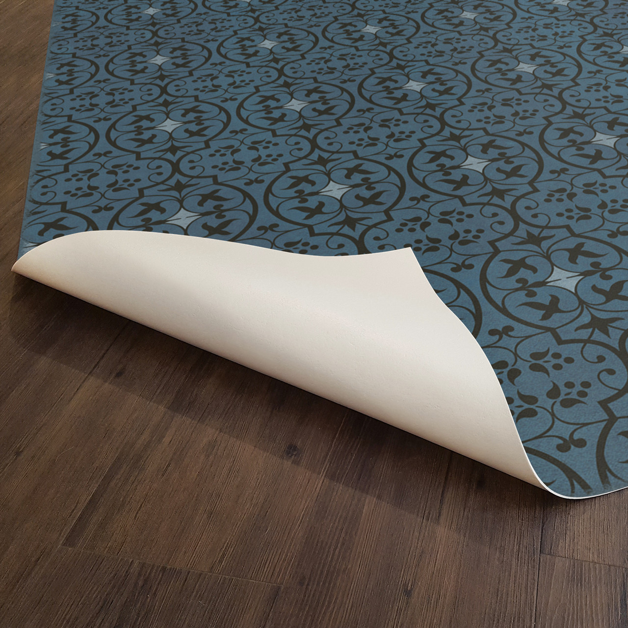 Pattern 51 The Age of Wisdom - vinyl floor cloth underside 