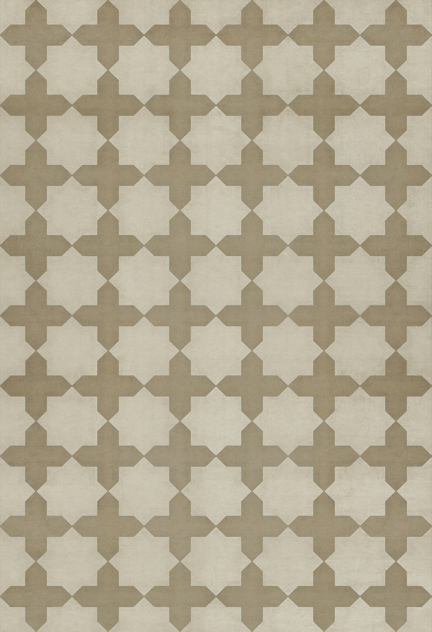 Pattern 23 Nazareth - vinyl floor cloth sizes 52x76. 70x102