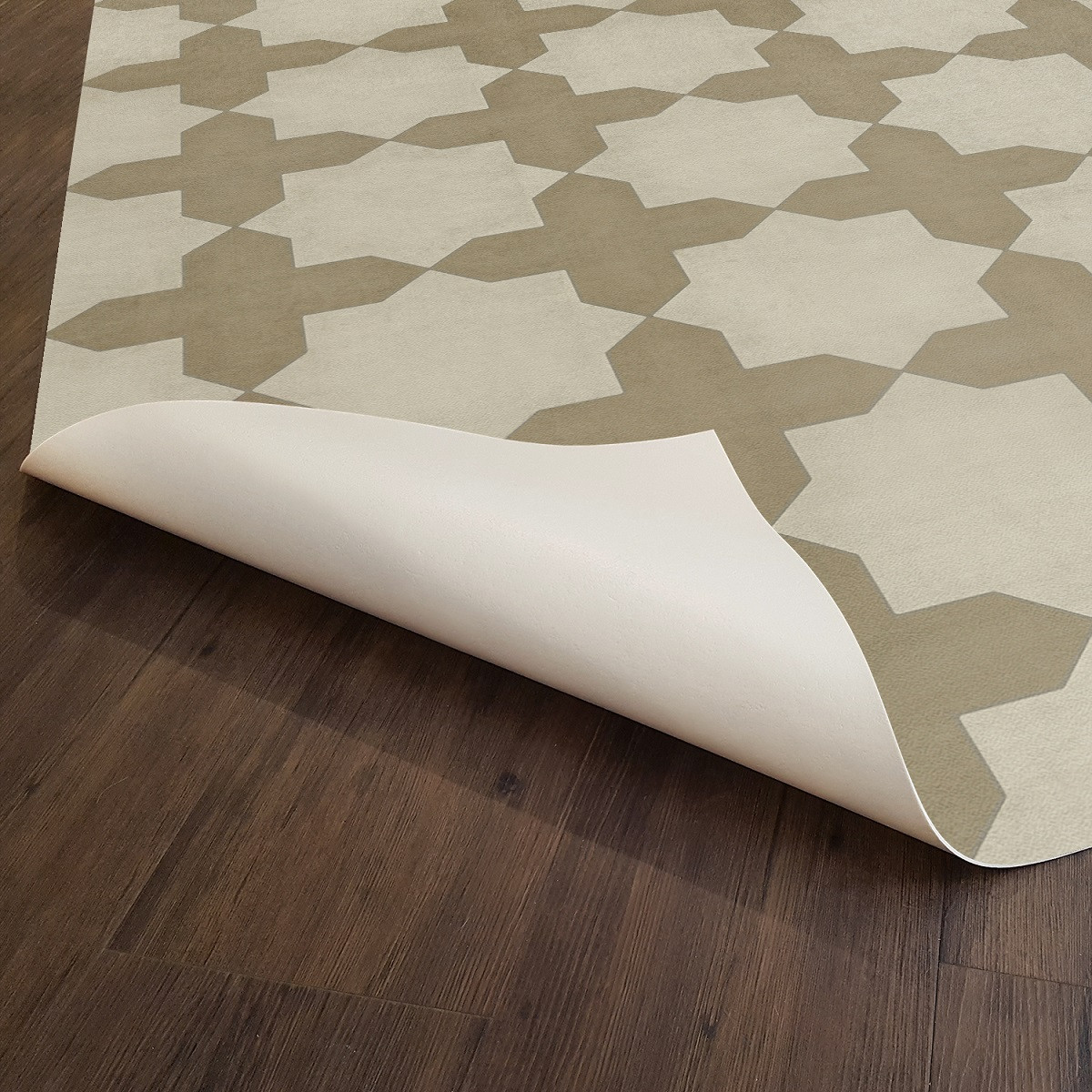 Pattern 23 Nazareth - vinyl floor cloth underside 