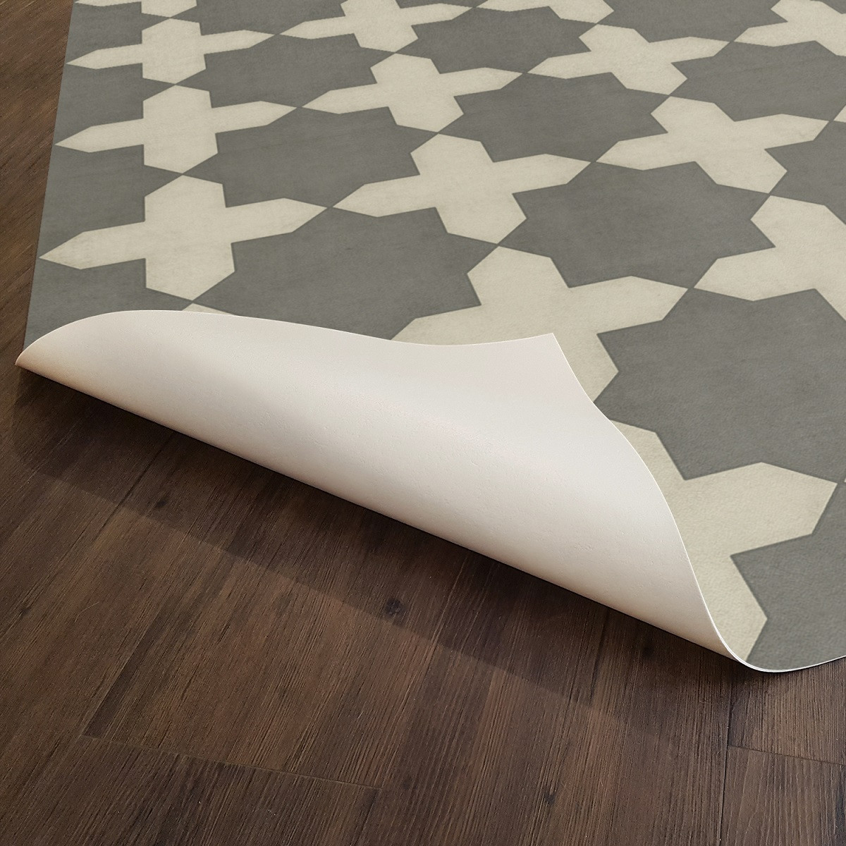 Pattern 23 Samaritan - vinyl floor cloth underside 