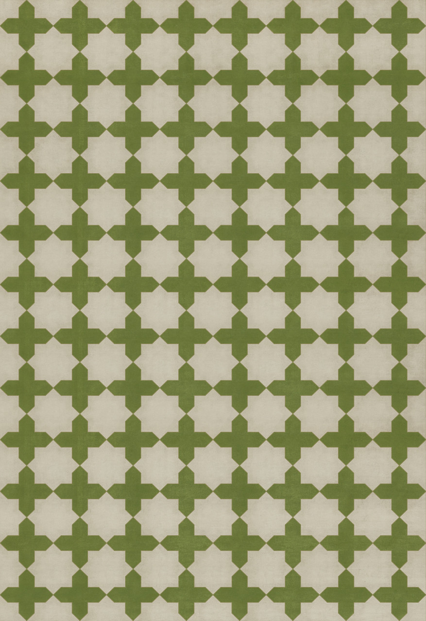Pattern 23 Olive Tree - vinyl floor cloth sizes 96x140, 120x175