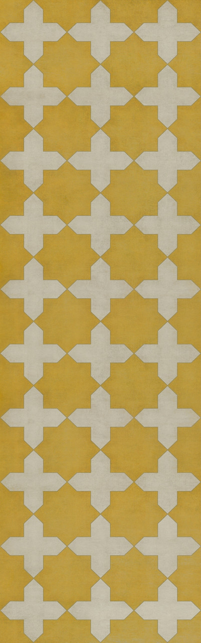Pattern 23 The Greater Light - vinyl floor cloth sizes 24x77, 26x83, 30x96, 36x115