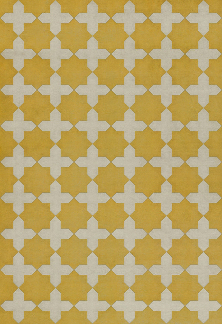 Pattern 23 The Greater Light - vinyl floor cloth sizes 52x76, 70x102
