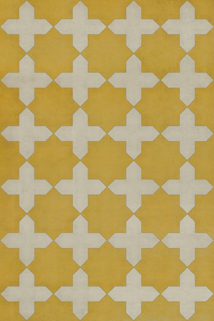 Pattern 23 The Greater Light - vinyl floor cloth sizes 20x30, 24x36, 30x44, 38x56