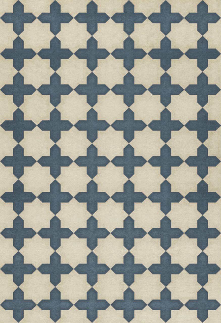 Pattern 23 It is in the Sky - vinyl floor cloth sizes 52x76, 70x102