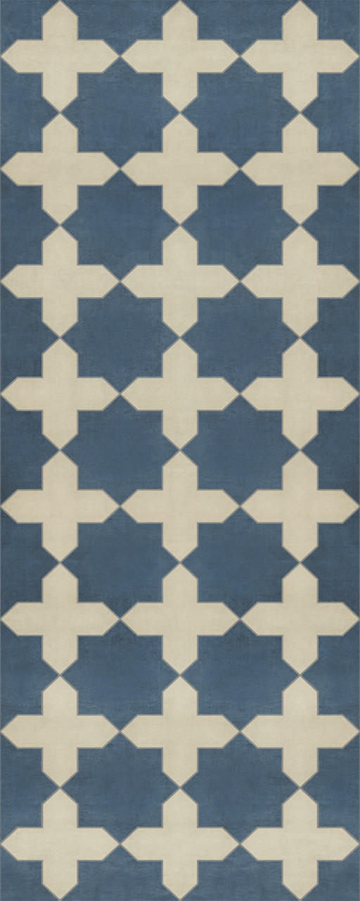 Pattern 23 It is in the Sea - vinyl floor cloth sizes 30x75, 36x90