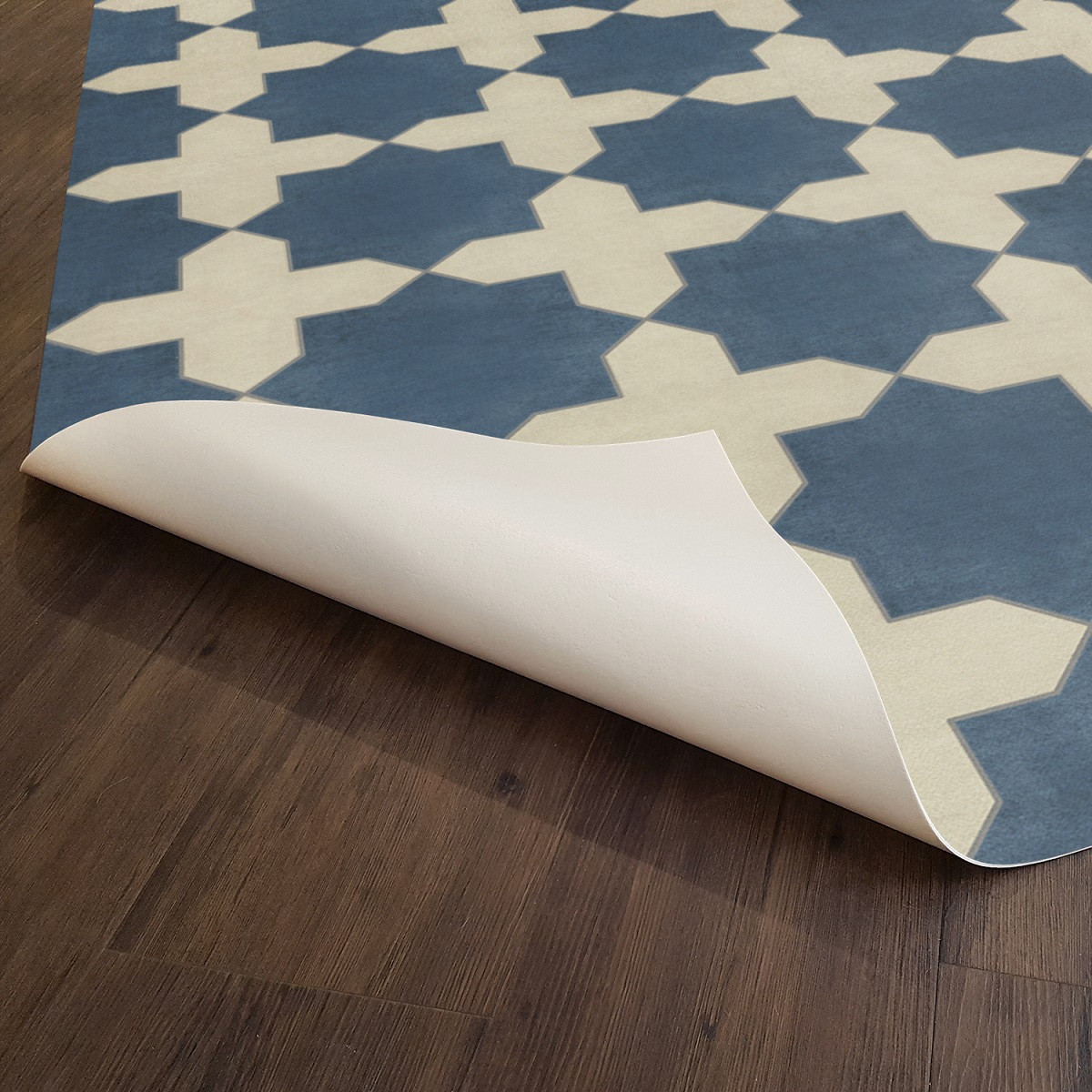 Pattern 23 It is in the Sea - vinyl floor cloth underside 