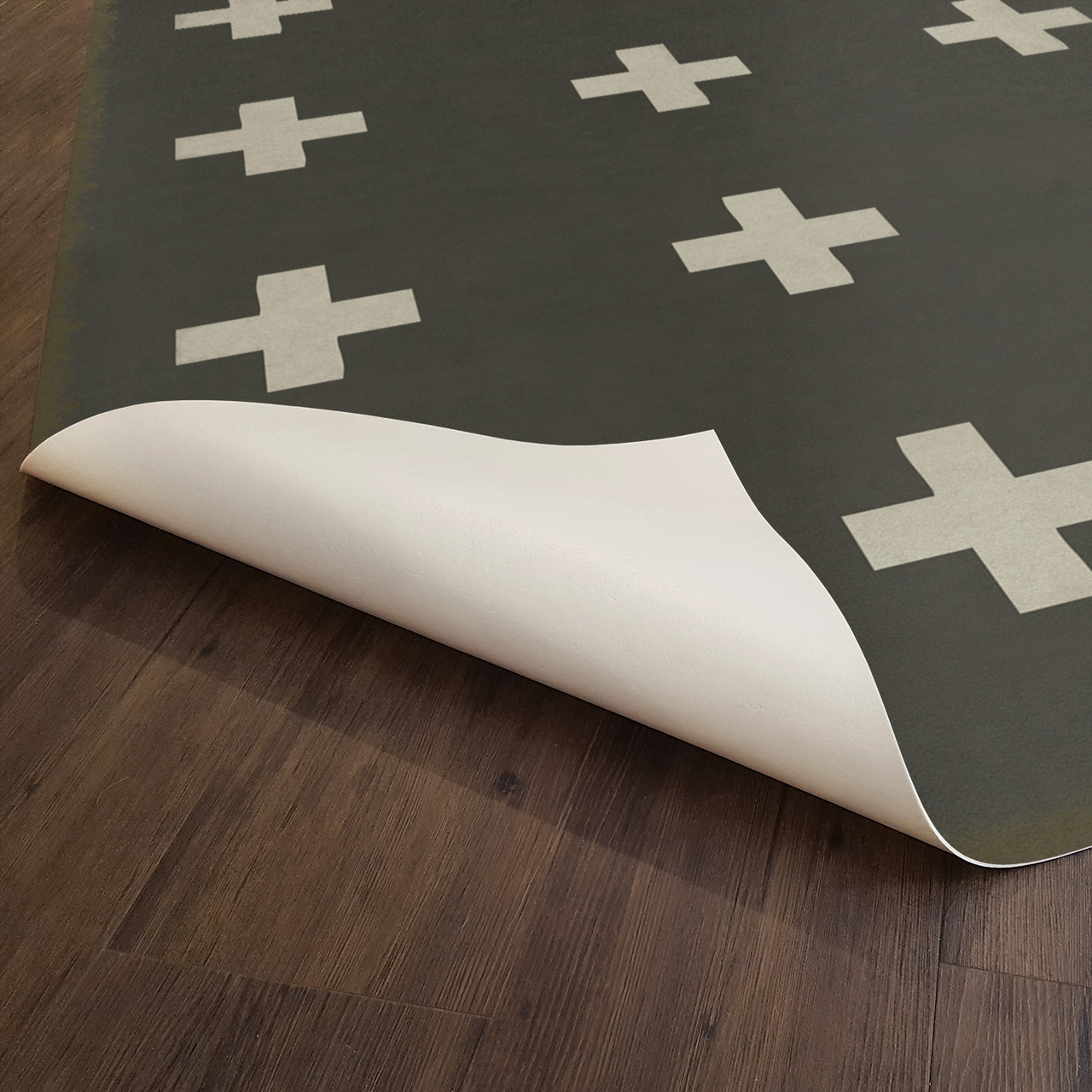 Pattern 24 Ionia - vinyl floor cloth underside 