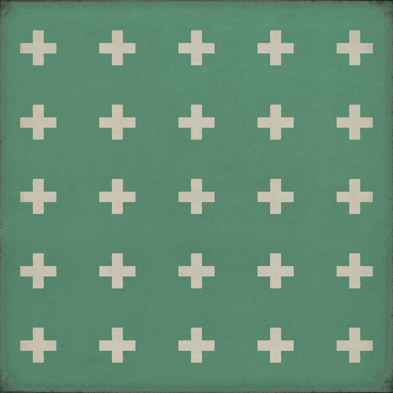 Pattern 24 Hydra - vinyl floor cloth sizes 36x36, 48x48