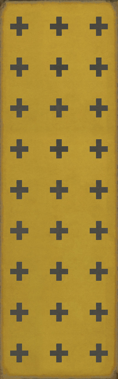 Pattern 24 Crete - vinyl floor cloth sizes 24x77, 30x96, 26x83, 36x115