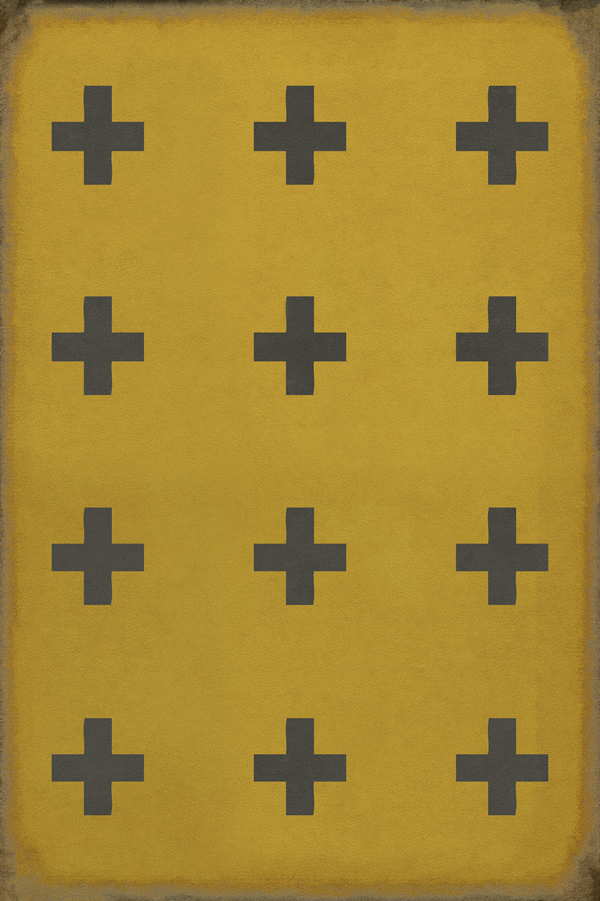 Pattern 24 Crete - vinyl floor cloth sizes 20x30, 24x36, 30x44, 38x56