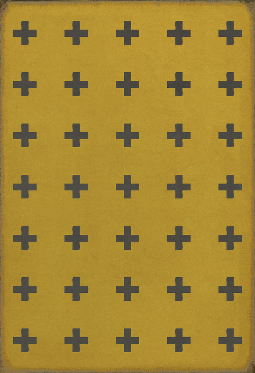 Pattern 24 Crete - vinyl floor cloth sizes 52x76, 70x102