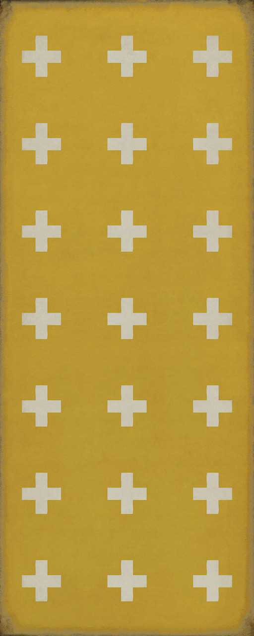 Pattern 24 Lemnos - vinyl floor cloth sizes 30x75, 36x90